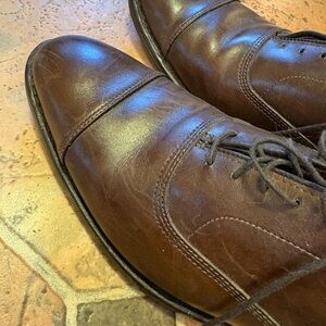 Allen Edmonds Dark Brown Leather Oxfords